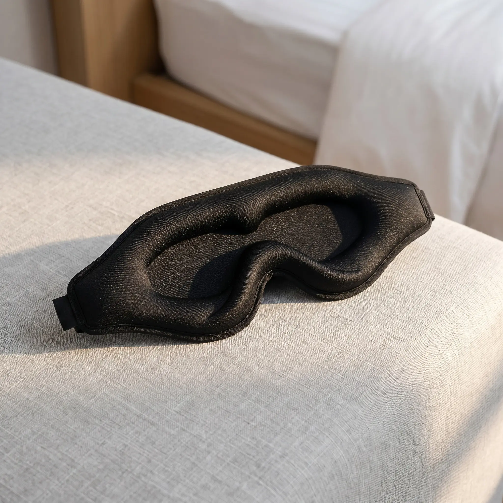 Total Blackout 3D Sleep Mask Super Lightweight Silky Soft Eye Mask For Sleeping Fully Adjustable Fit For Home Office Traveling Meditation Yoga Everyday Essential