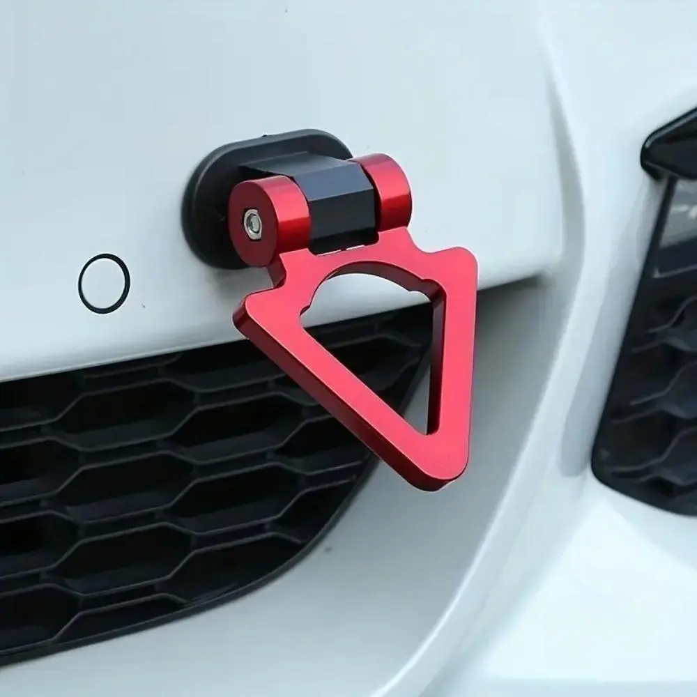 1PC Triangular Trailer Hitch Ring - 12x9cm Durable Easy-Install Keychain Accessory, Universal Trailer Coupler for Daily Vehicle Towing & Towing + Look Vehicle Exterior Styling Modification, Sturdy, Tow Function, Durable For Long-Term Use, Easy To Install,