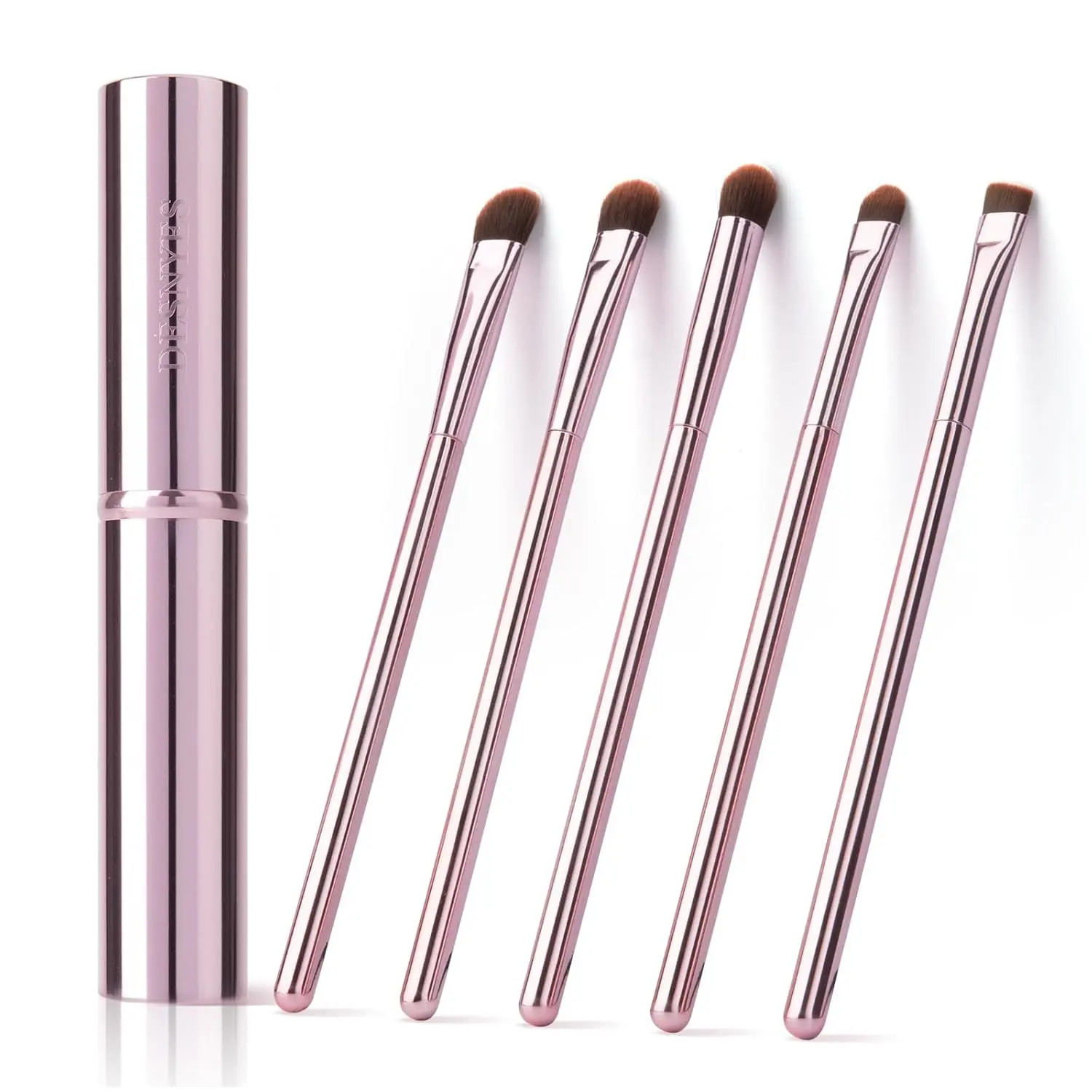 5Pcs Eye Makeup Brush Set,Eye Makeup Tool Eyeshadow Brush Portable Eyeshadow Brush,Professional Blend Eyeshadow Brush Concealer Eyebrow Eyeliner Angled Eyebrow Brush
