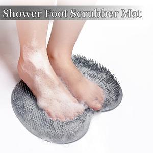Silicone Shower Foot Scrubber,Wall Mounted Massage Pad,Back Scrubber,Exfoliating,Body Accessories, Bathroom Accessories