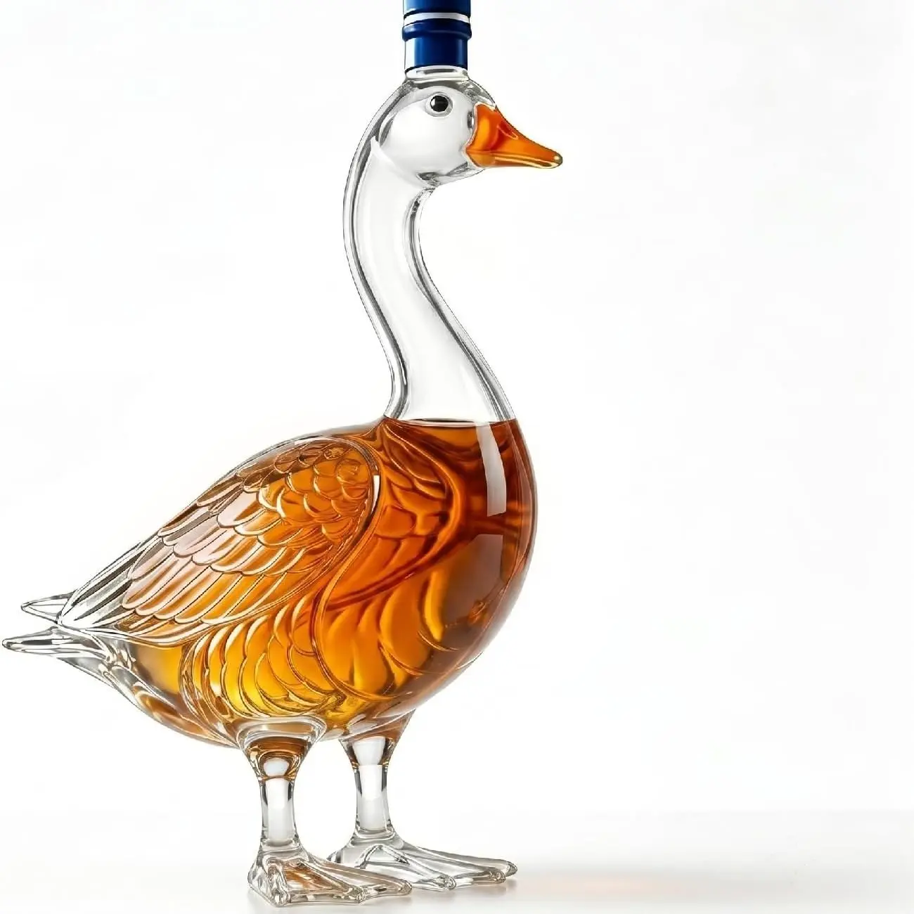 30th Anniversary 3D Sculpted Vodka Bottle, Goose Shaped Whiskey Decanter, Transparent Glass Liquor Decanter for Bourbon, Vodka & Spirits, Home Bar Decor, Drink Accessories, Gift for Men Dad