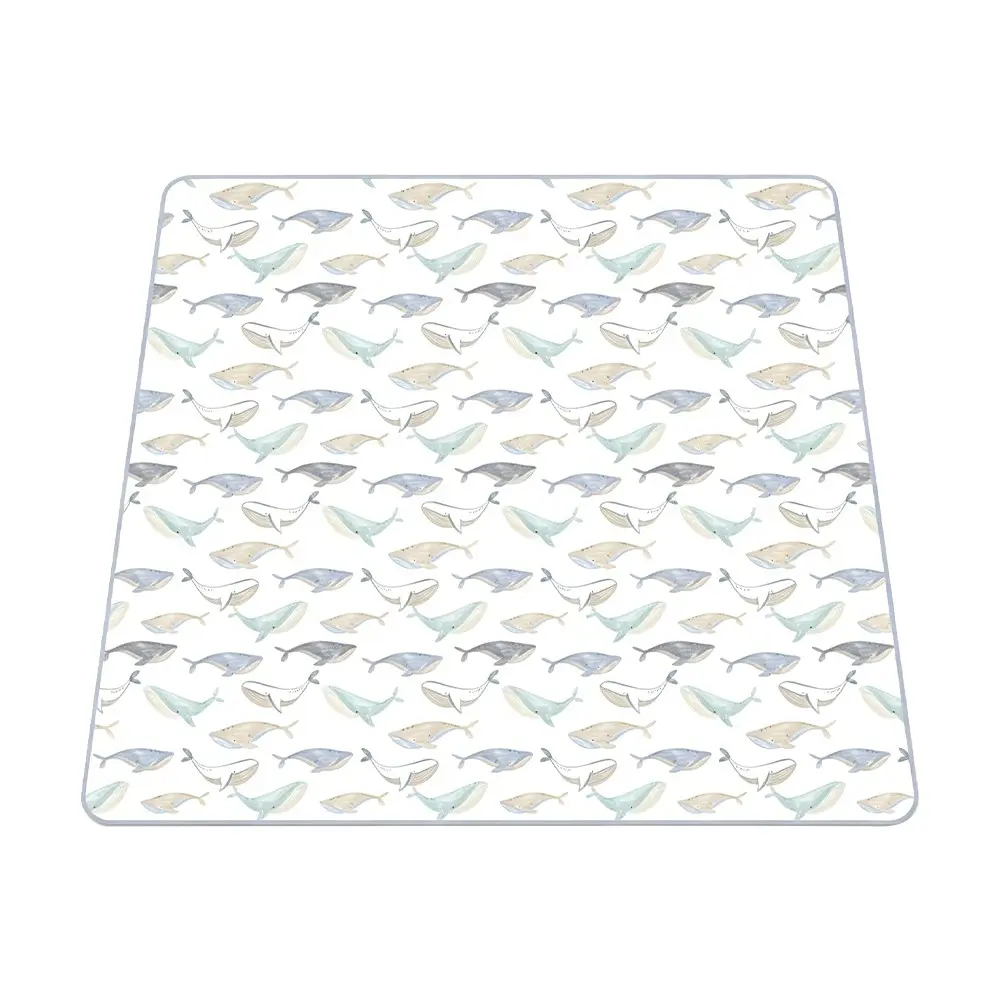 Baby High Chair Splash Mat, Waterproof Reusable Fabric Pad, Kids Outdoor Play Mat, Floor or Tabletop, Casual Style, 1.69m²