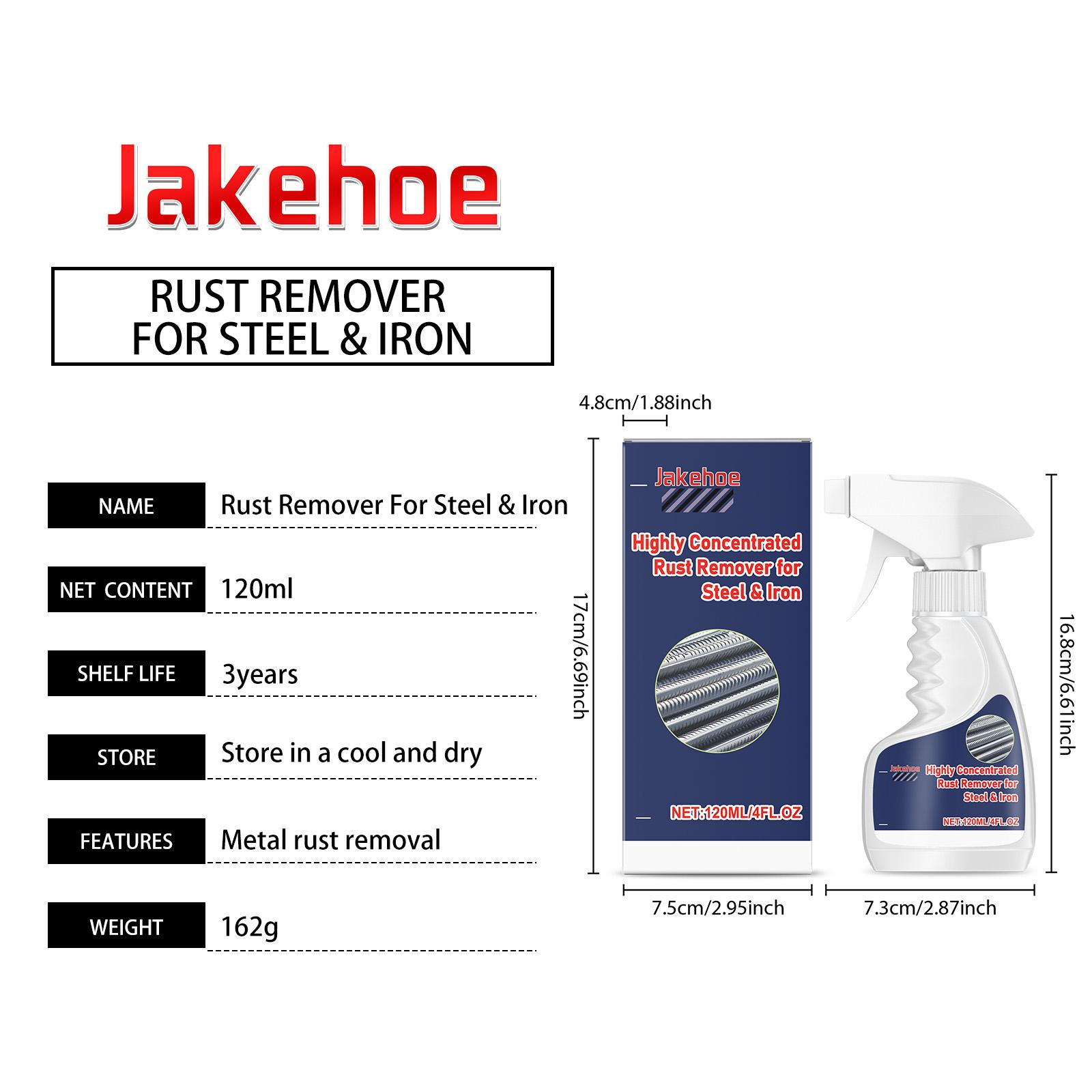 Jakehoe Steel Rust Remover, Bolt Screws Metal Rust Cleaner Rust Remover Household Rust Remover