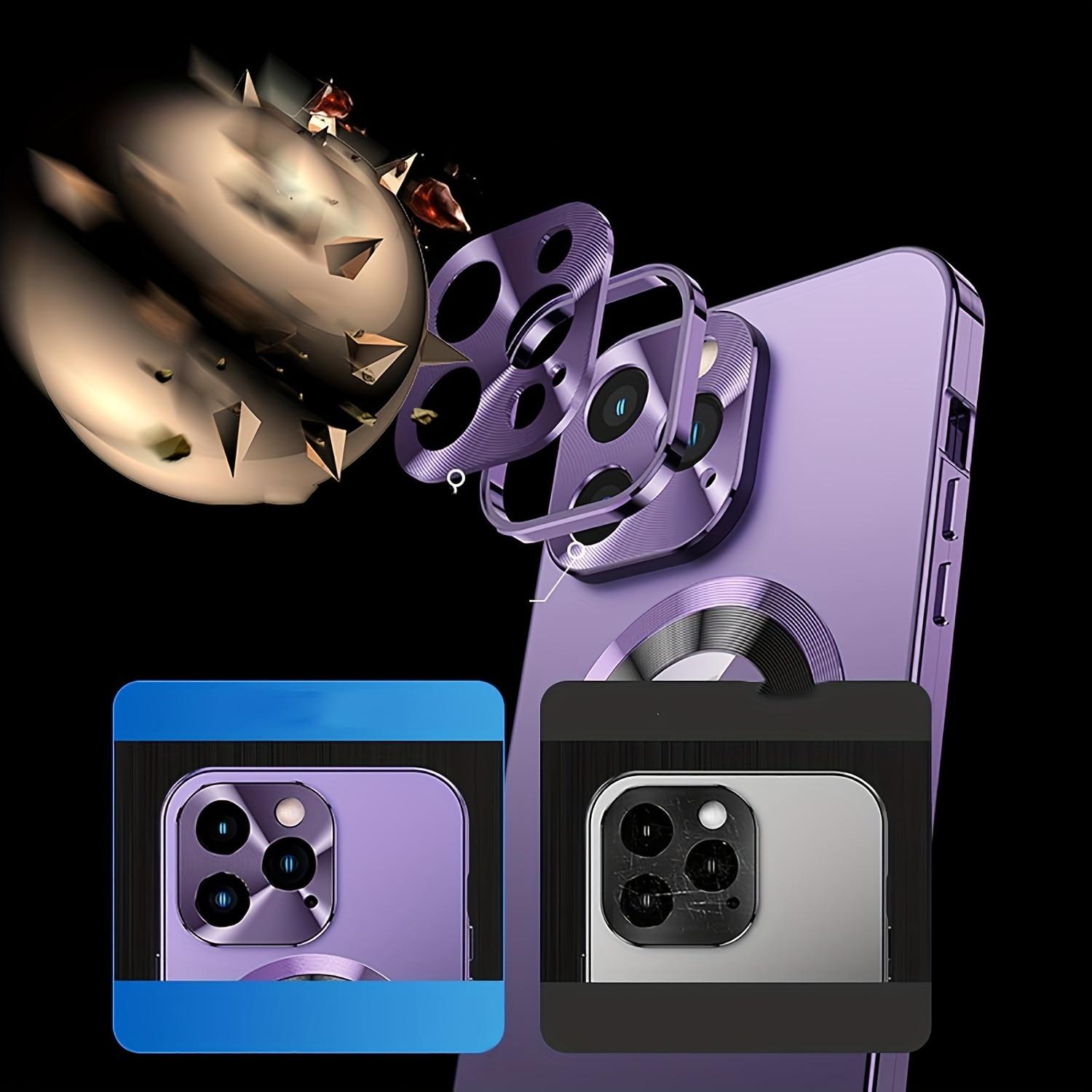 High-Definition Privacy Protection Case, Strong Magnetic Metal Frame, Dual-Sided Transparent Glass, Lens Protector, Compatible with iPhone 17 16 15 14 13 12 Plus Pro Max E Air
