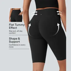 Halara UltraSculpt™ High Waisted Scrunch Butt Lifting Tummy Control Side Pocket Shaping Workout Biker Shorts 9''