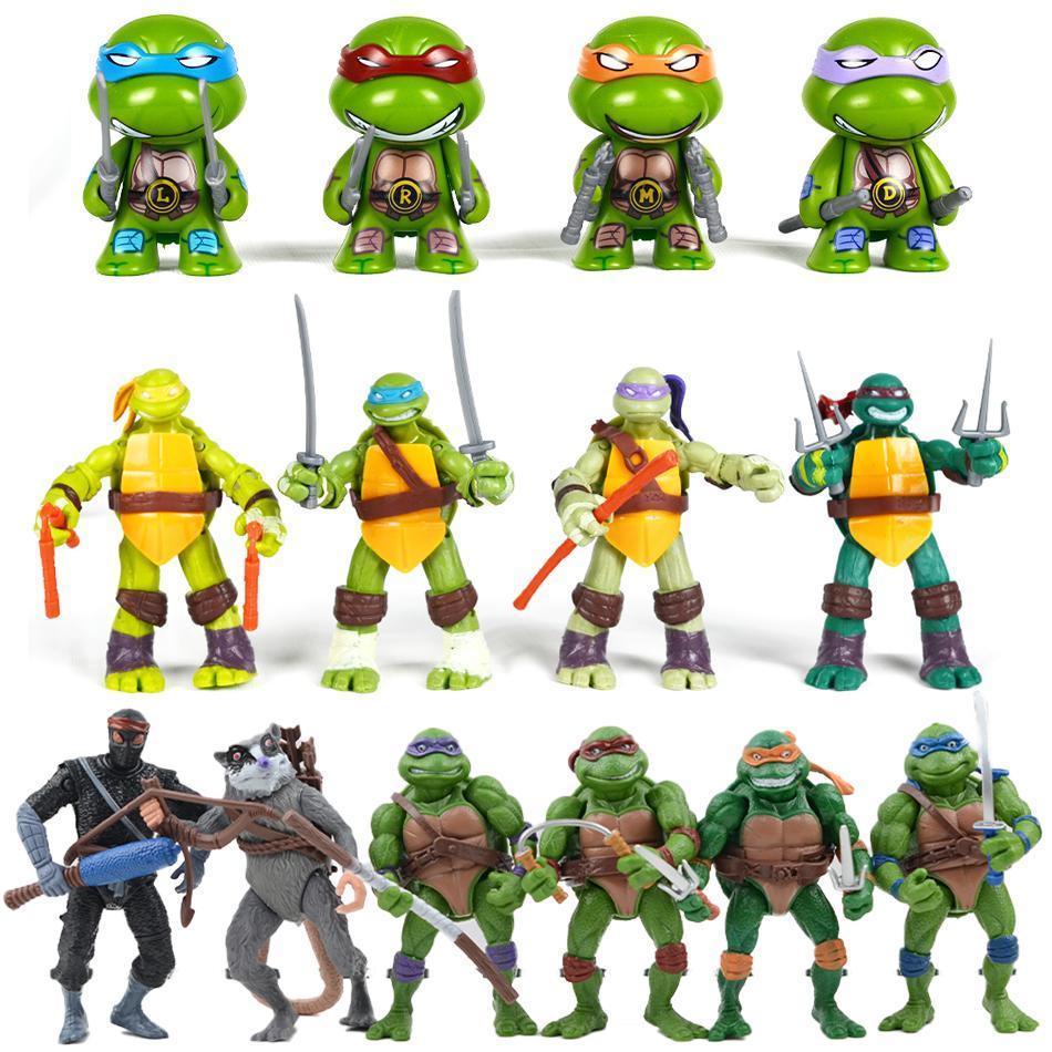 TMNT Action Figure Anime Teenage Mutant Ninja Turtle Figuras Toys NECA PVC Collection Model Gift for Children Decoration popular