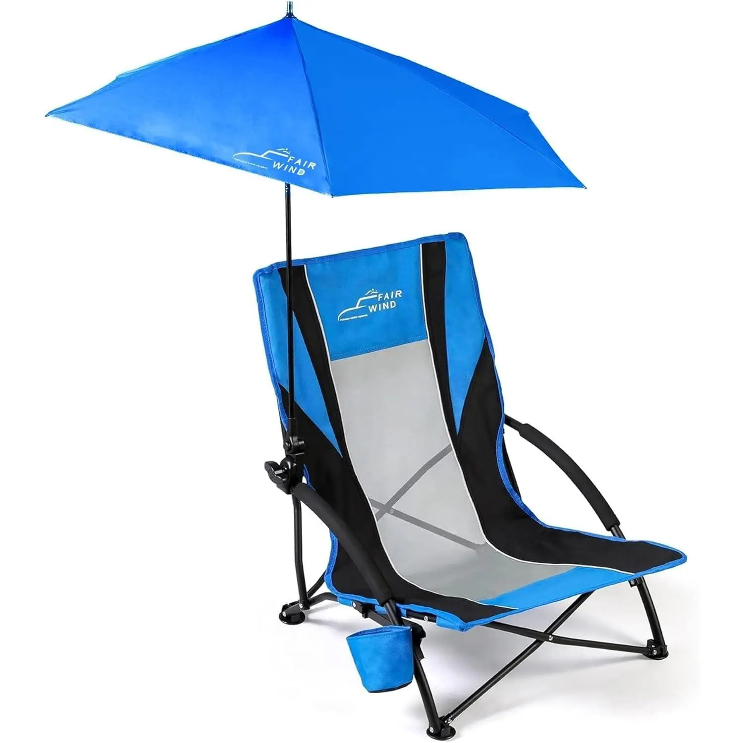 Beach Chairs with 360° Umbrella for Adults, 300LBS Heavy Duty Anti-Sink Sand Chair, Portable Backpack Seating for Coastal Vacations, Outdoor Concerts & SportsGift