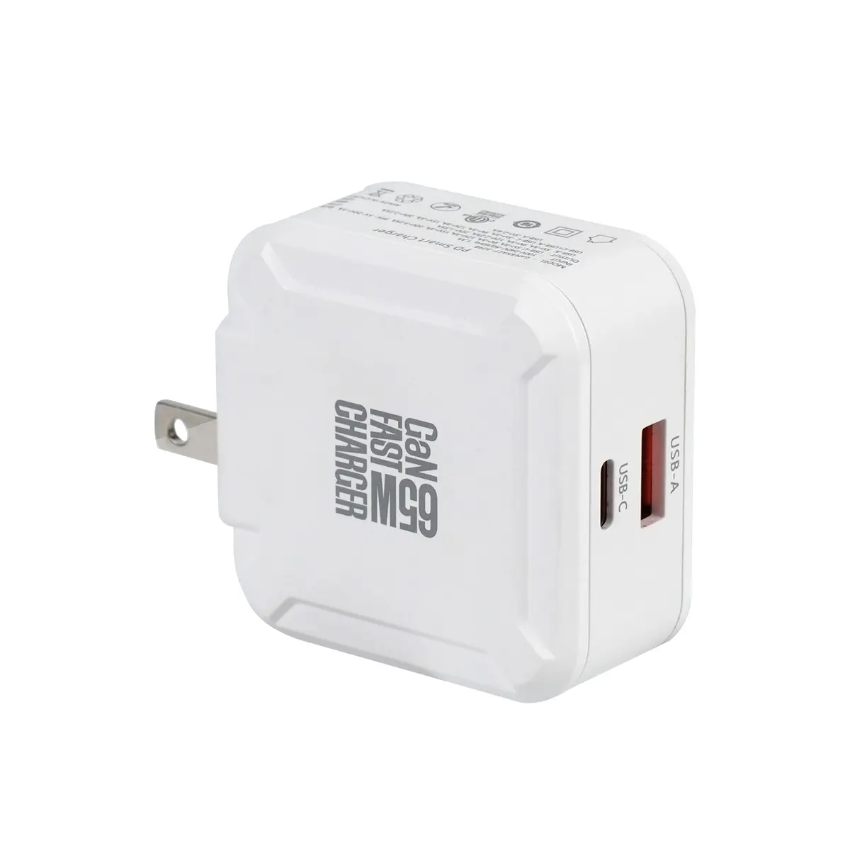 165w Gan Dual Port Type-C USB-A Fast Charging Charger, Portable Foldable Plug, Compatible with Macbook Air/iPhone/huawei/xiaomi