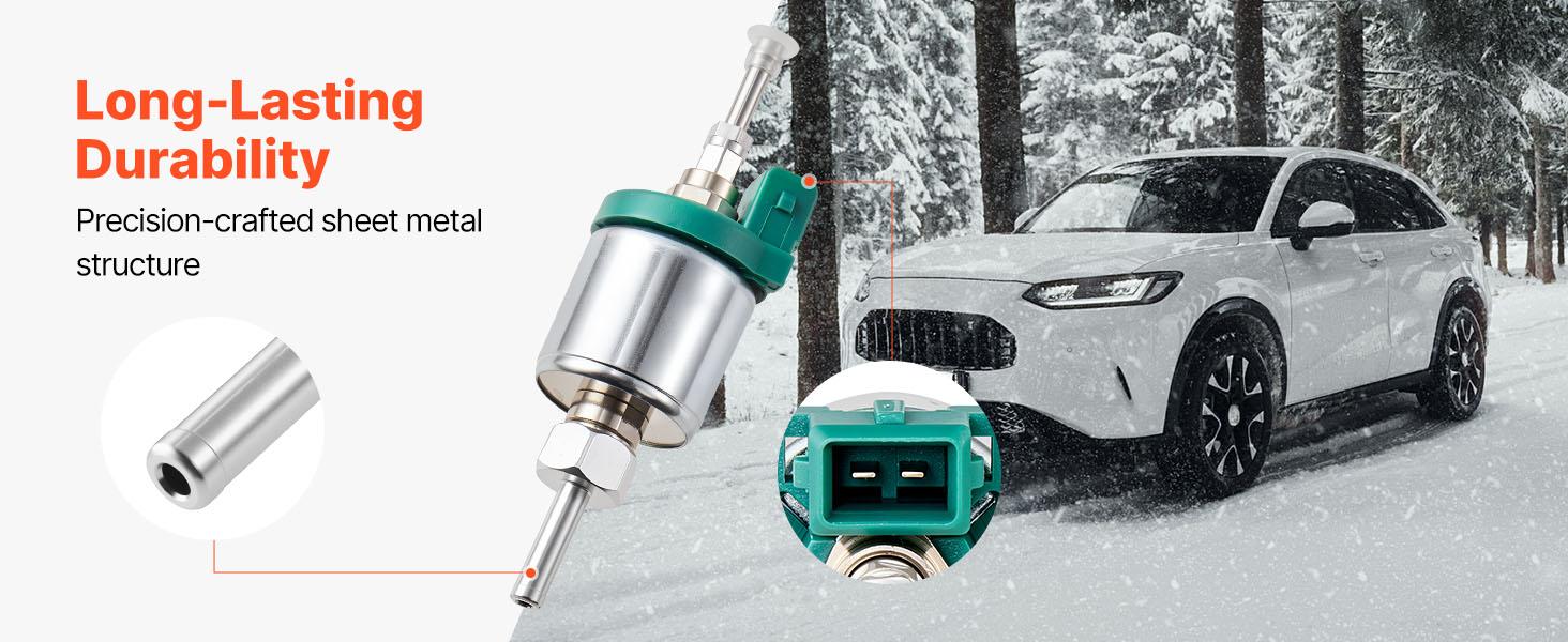 TikTokShopBlackFridayVEVOR Diesel Heater Fuel Pump Fit, 12V DC Car Air Heater Diesel Fuel Dosing Pump, 22ML Aluminum Air Diesels Parking Heaters Pumps Fits for 2KW 5KW 8KW Diesels Heaters, Quiet Design, Pulse Technology