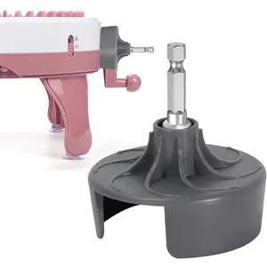 Knitting Machine Adapter, Quick Knit Replaceable Crochet Machine Adapter with Hex Bit Power , Compatible with 22/40/48 Knitting Machines  Accessories, Beginners DIY Hats, Socks