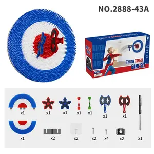 Throwing Target Set, Axe and Dart Game, Large Dartboard Target Stand, Indoor Outdoor Leisure Sports, Suitable for Boys and Girls