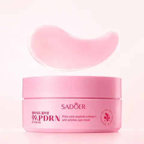 PDRN Pink Caffeine Collagen for Night CareㅣEye Patches for Puffy Eyes, Fuller-Looking Eye Area, Under-Eye Puffiness, Dark Circles Care for Smooth, Radiant & Youthful-Looking | Korean Skincare