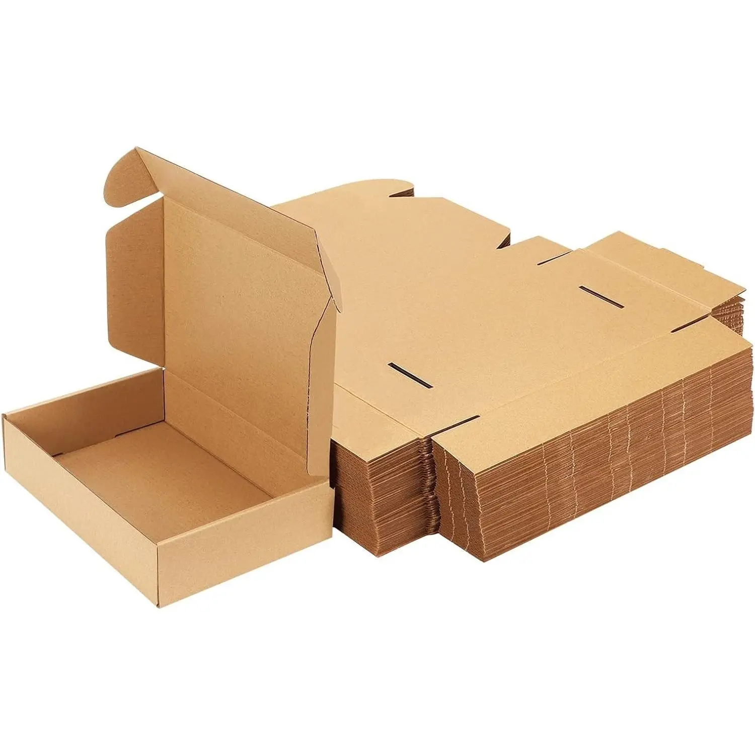 50 Pack 9x6x2 Inches Small Corrugated Shipping Boxes for Mailing, Packing, and Literature Mailers
