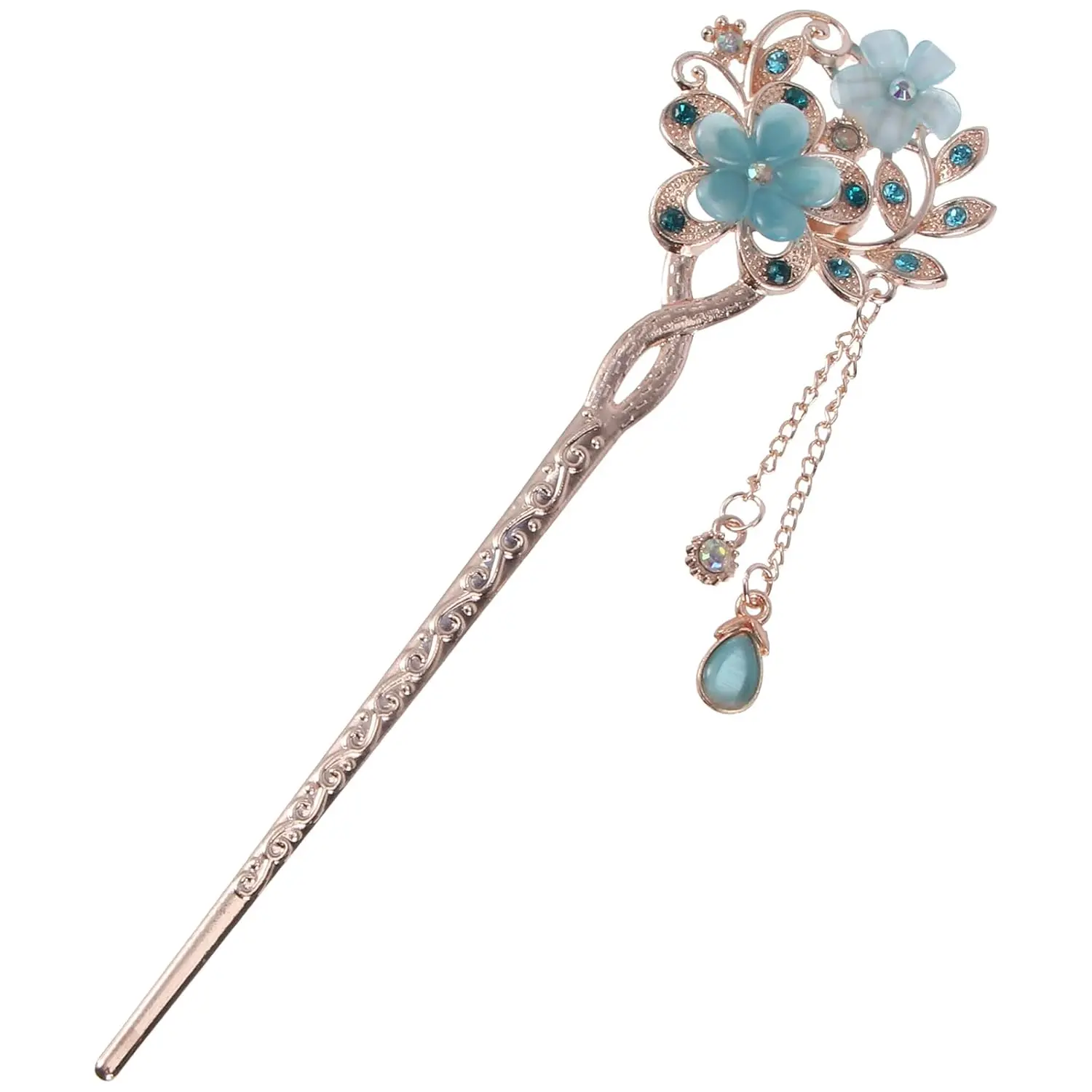 Chinese Hair Stick Metal Hair Clips for Wedding Hair Styling Flower Hair Chopsticks  Hanfu Pins Hair Chopsticks Bun Updo Holders for Women Girls