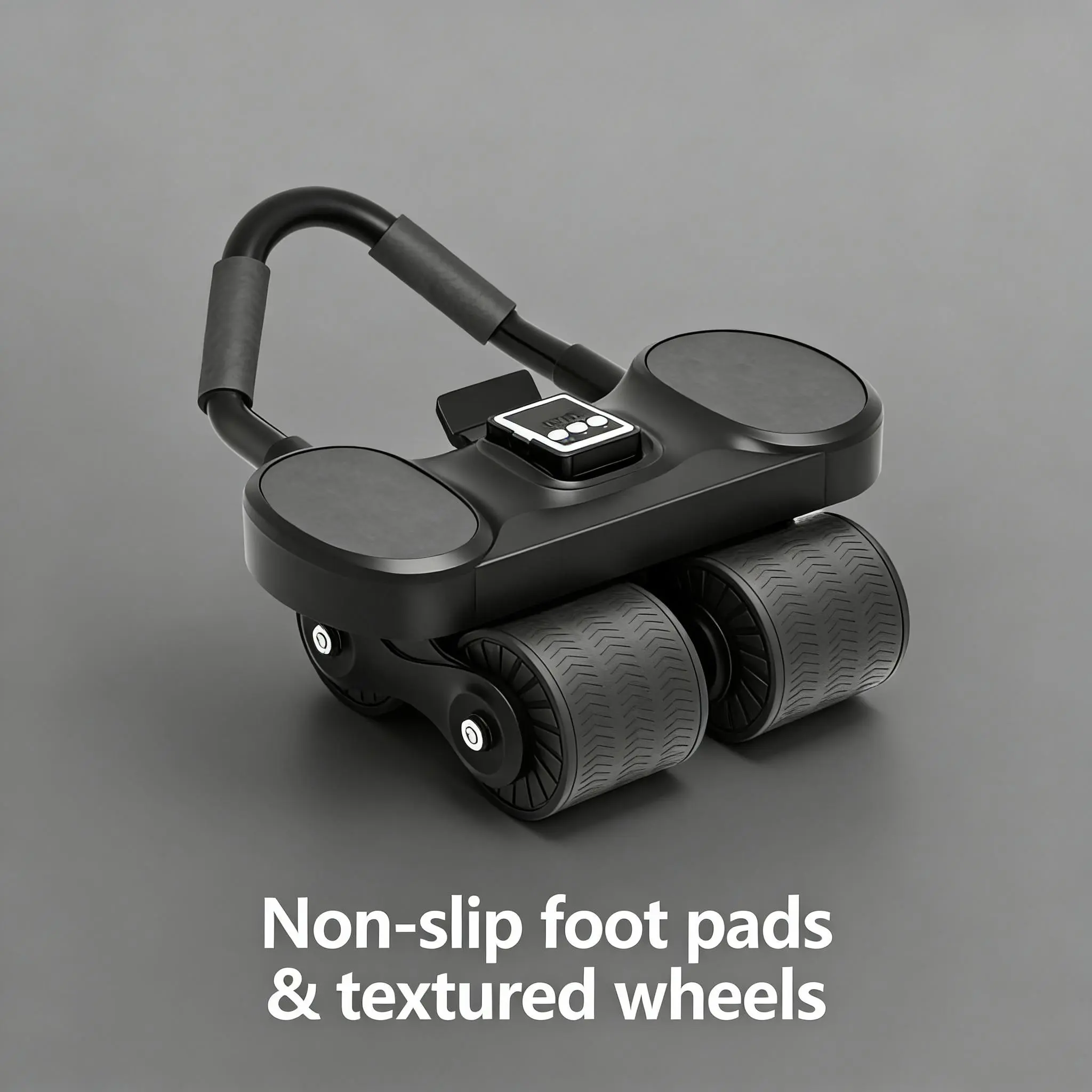 Automatic Rebound Ab Roller Wheel with Timer, Abdominal Fitness Roller for Core Muscle Training, Abdominal Roller Trainer, Core Training