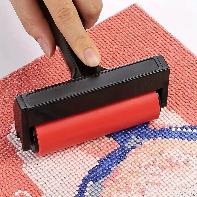 1pc Red Rubber Roller Diamond Painting Tools Diamond Mosaic Art Corrector Cross Stitch Tool DIY Sewing Accessories Practical Tool