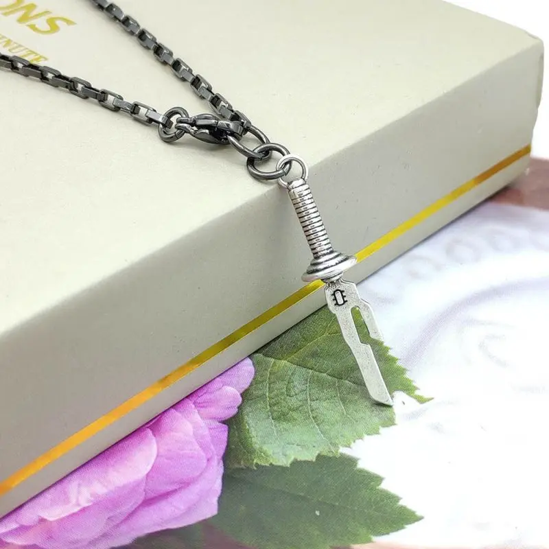 Anime Jujutsu Kaisen Fushiguro Toji Cosplay Necklace and Bracelet Unisex Spear of Tianri Pendant Choker Jewelry Accessories Gift
