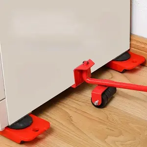 5-Piece Heavy Furniture Moving System, Carbon Steel, No Charging Required, No Battery Needed, Lifting Tool Kit Included