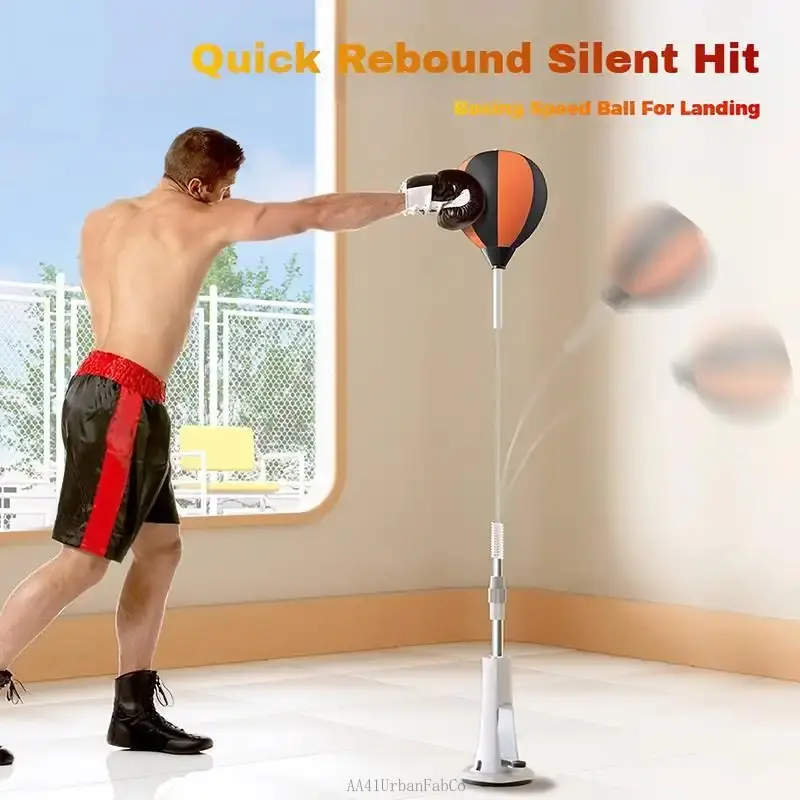 Premium Quality Boxing Speedball with Stand Height Adjustable for Teens & Adults 360 °     Rebound for Stress Relief & Fitness Ideal for Home Use in Bedrooms Living Rooms & GardensEverlanelnspired17 AA41UrbanFabCo