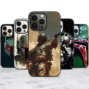 Boba Fett Smartphone Casing, Cellphone Accessories for iPhone 11-17 Pro Max/Plus Series and Samsung Galaxy S23-25 Series Devices