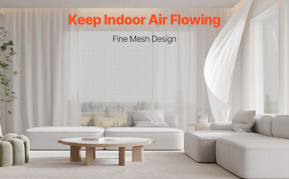 VEVOR Window Screen Replacement 100 ft * 48 in Window Screen Mesh DIY Adjustable