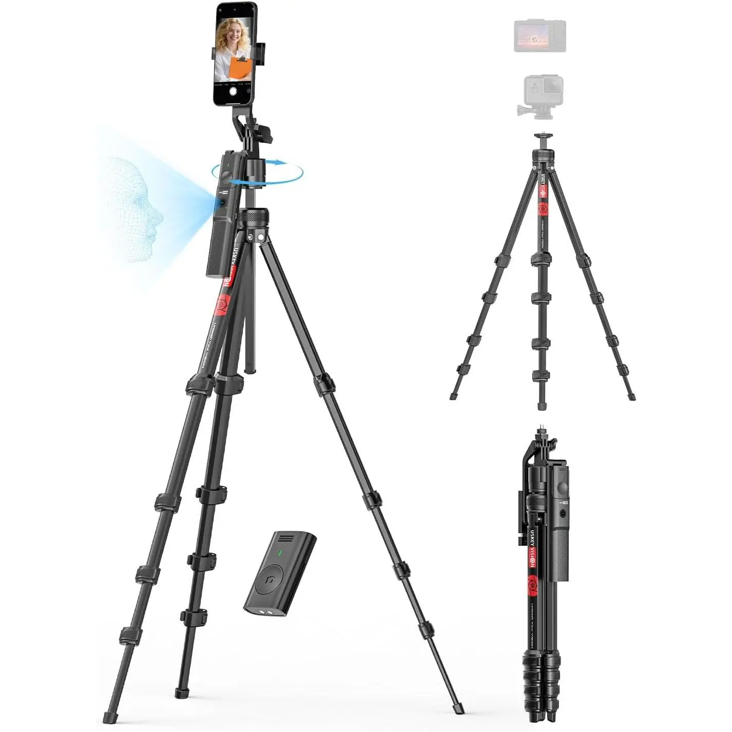 Auto   Tripod 360° Rotation w/Camera Mount R01 PRO