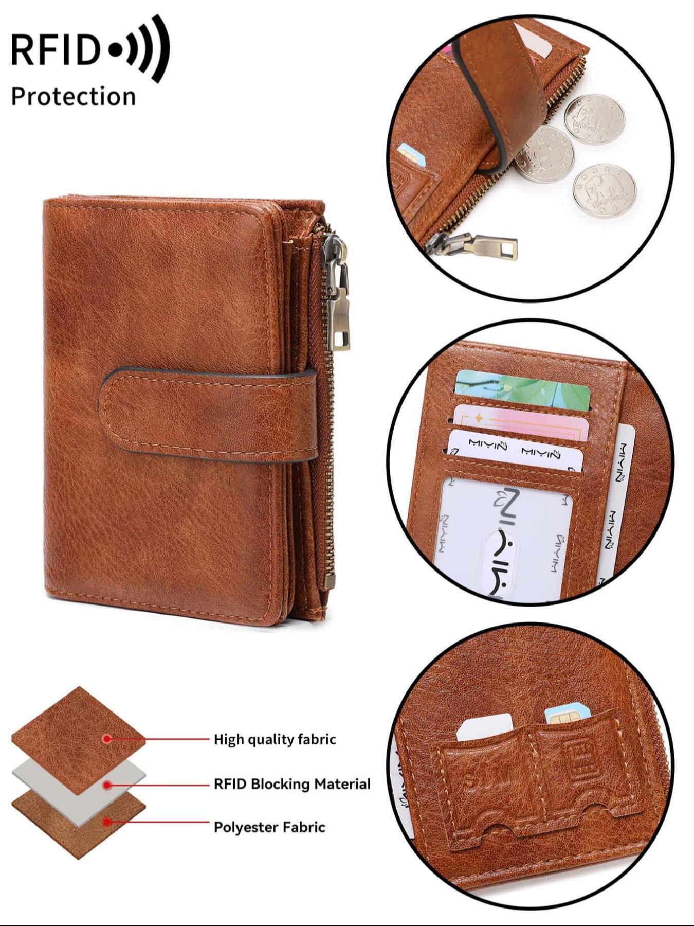 Women's Vintage Multi Card Slot, Portable Multi-functional Short Wallet, Casual Trendy Versatile High-quality Daily Wallet, Durable Fashion Wallet