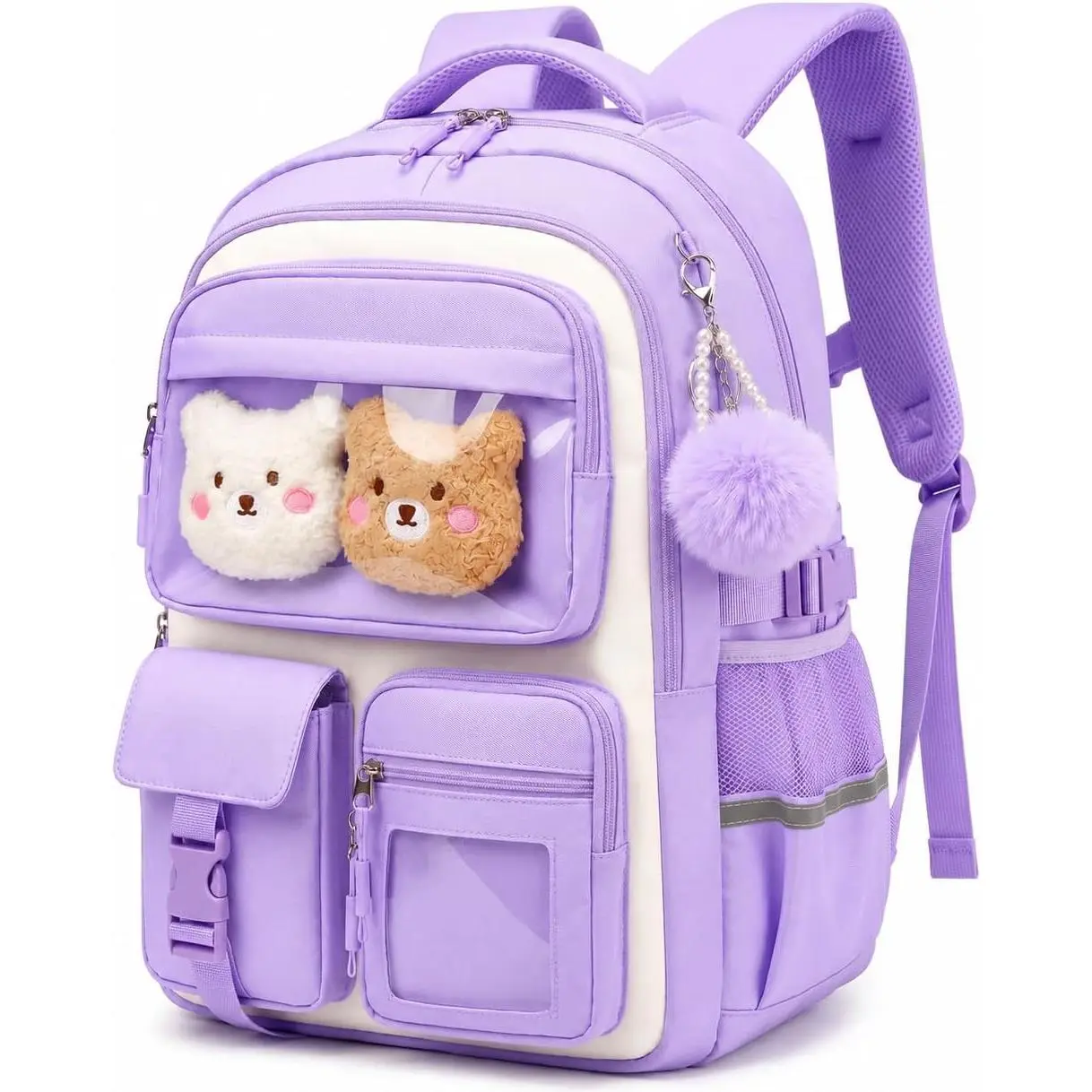 Backpack for Girls, School Bag for Elementary Primary Students, Bookbag for Teens Middle School, Kawaii Ita Backpack -