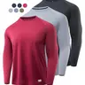 3/4/5 Piece Long Sleeve Sporty T-Shirt, Breathable Moisture-Wicking Quick-Dry, Elastic Casual Workout Top, Athletic Apparel, Sports Tops, Ideal for Gym and Running