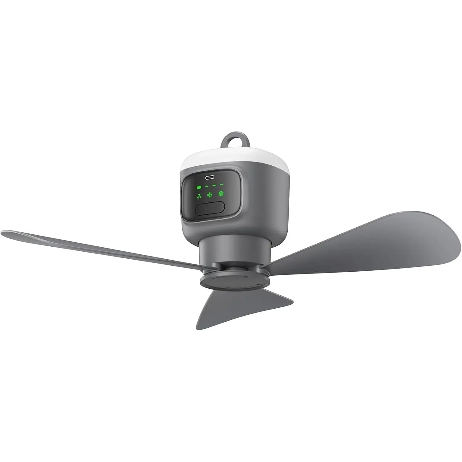 18 Inch Canopy Fan,12000mAh Portable Outdoor Ceiling Fan with Light with Remote Control and  Hook, Easy    Fan Light for Gazebo, Tent, Patio, Camping