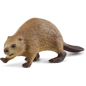 Schleich Wild Life, North American Woodland Wild Animal Toys for Kids, Beaver Toy Figurine