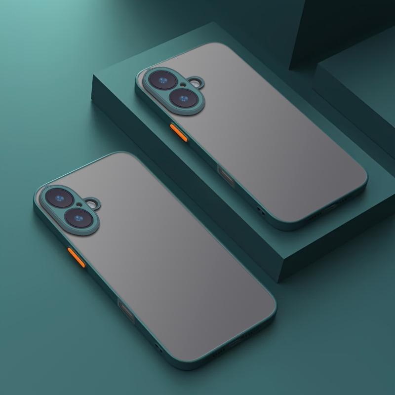 Shockproof Phone Case, 1 Count Matte Phone Cover, Phone Protective Cover, Casing Compatible with iPhone 16 15 14 13 12 11 Pro Max Plus Pro Mini 7 8 Plus SE