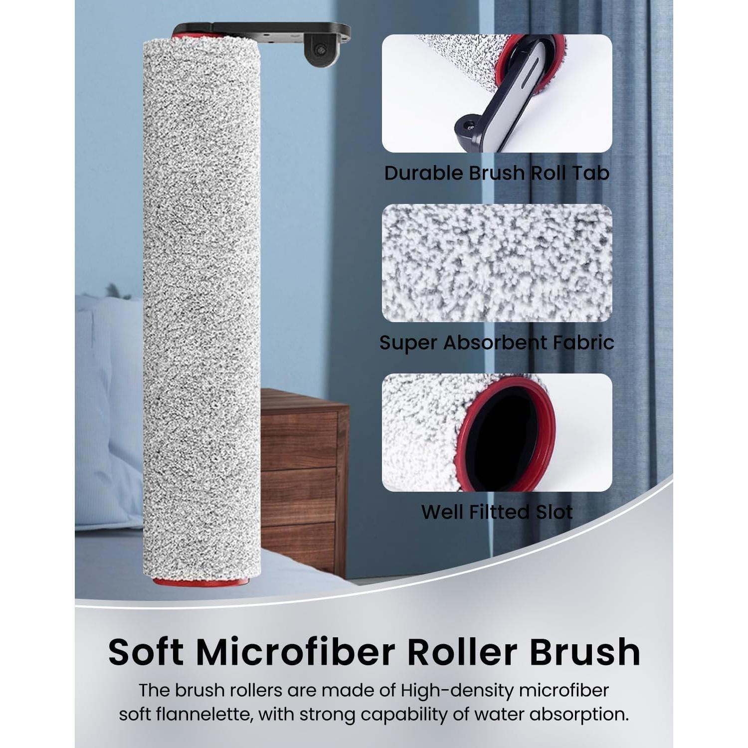 (6pcs) Replacement Brush Rollers And HEPA Filters For H12 Pro/ H12 Dual Wet Dry Vacuum Cleaner, Replacement Accessories Kit Inclue 3 Vacuum Filter, 2 Roller Brushes (6pcs) Replacement Brush Rollers And HEPA Filters For H12 Pro/ H12 Dual Wet Dry Vacuum Cleaner, Replacement Accessories Kit Inclue 3 Vacuum Filter, 2 Roller Brushes