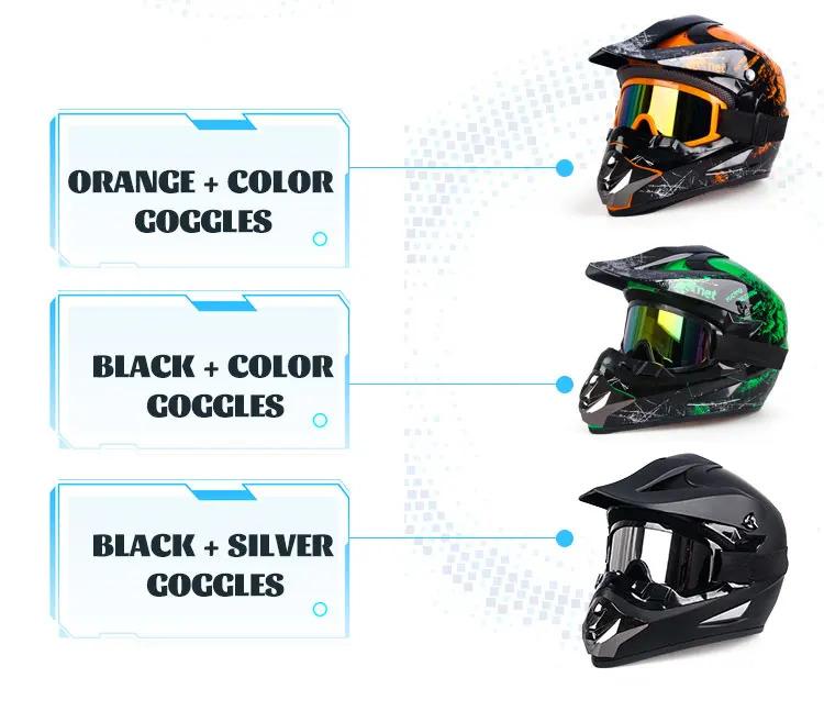 Full face motorcycle helmet for mountain bike  off-road  classic, MTB, racing, motocross,Full Face MTB Helmet with Goggles Gloves Face