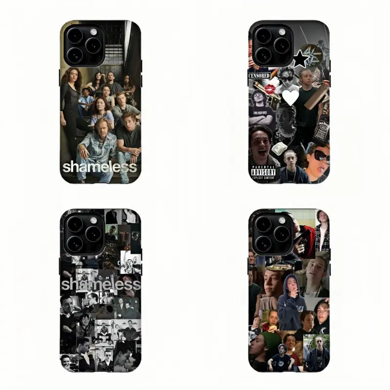 F-rank Gallagher Ian Lip Character Collage Stylish Phone Case,S.h.ameless TV Show Collage Shockproof Phone Case,for iPhone 17/16/15/14/13/12/11 ProMax Plus for Samsung phones,an excellent gift for friend or fans.