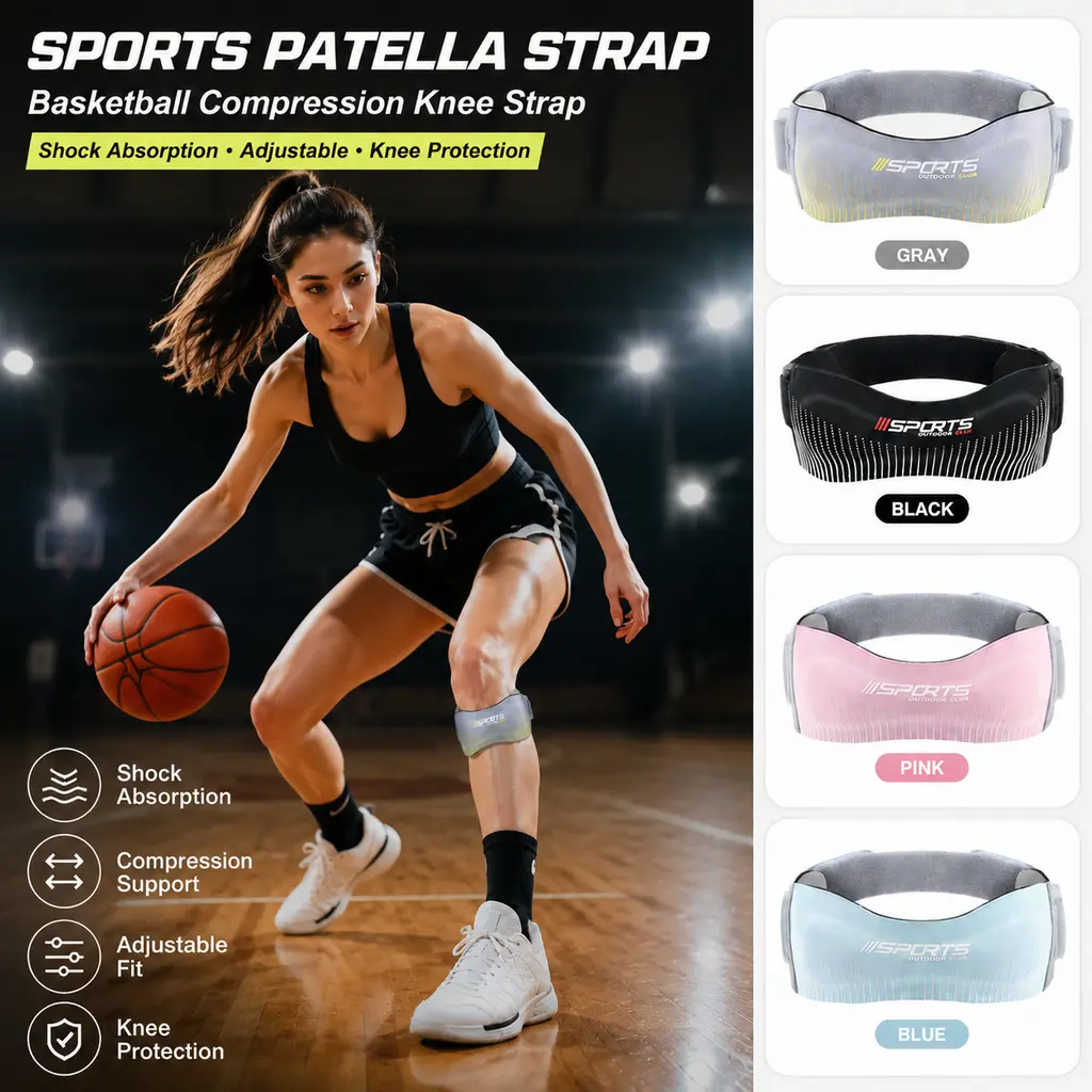 Cushioned Adjustable Leg Sleeves, Breathable Lightweight Protective Gear for Multi-Scenario Outdoor Activities