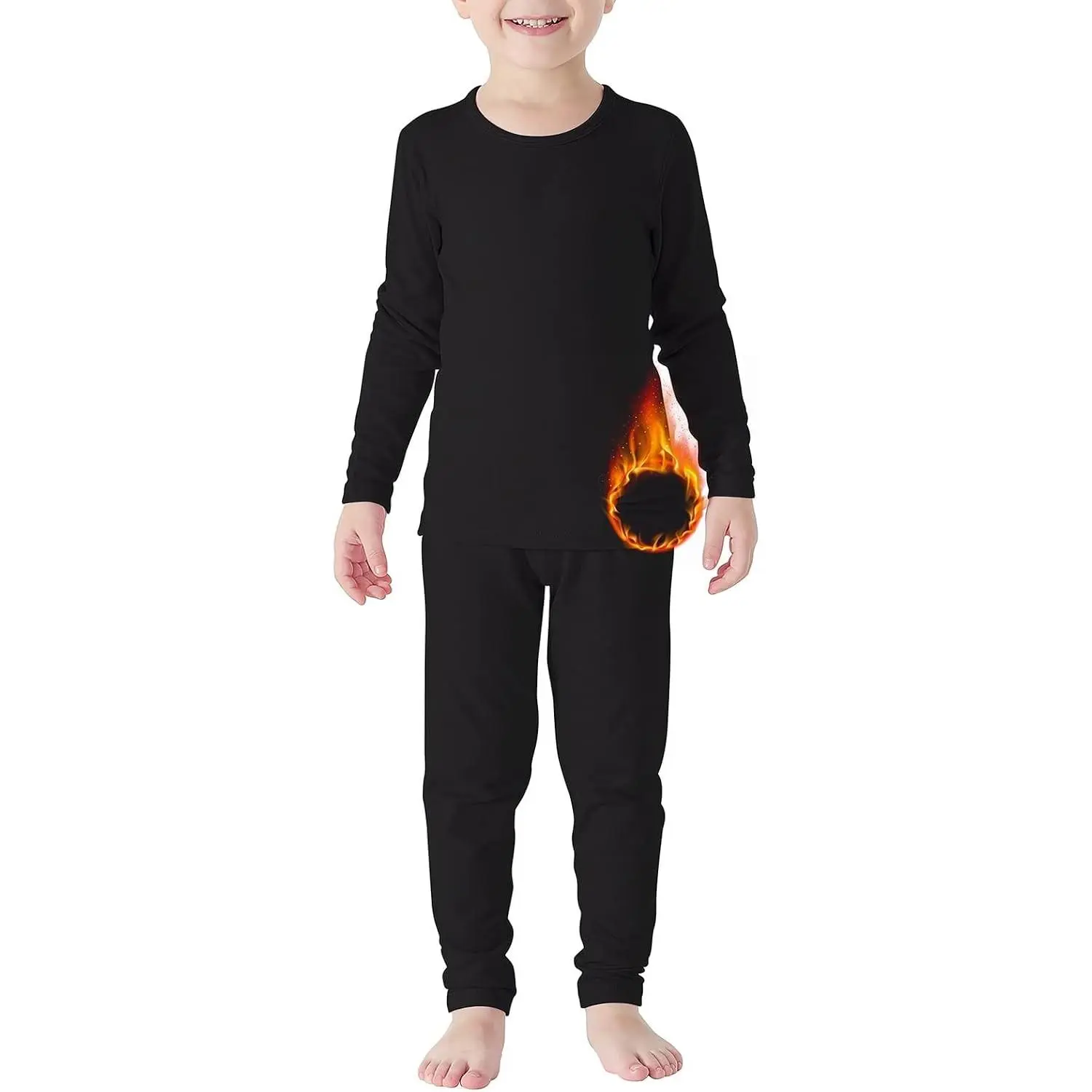 Ultra Soft Kids Thermal Underwear Set - Toddler Long Johns Base Layer for Boys and Girls(Gift)