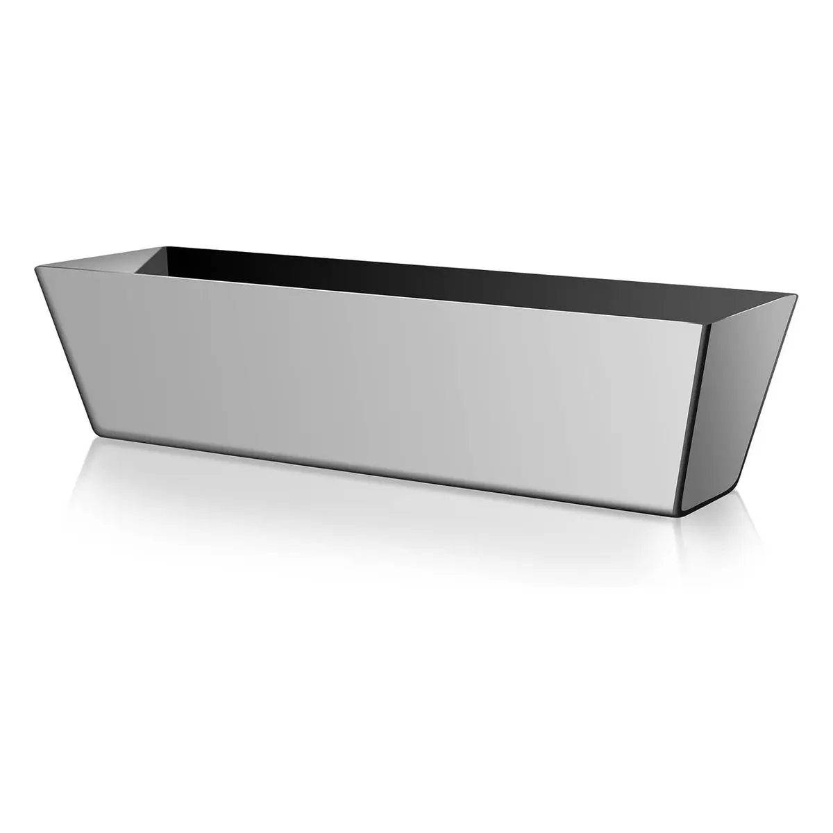 12 Inch Stainless Steel Watertight Reinforced Mud Pan, Tapered Sides, Drywall Tool Tray Bucket for Mudding and Taping, Durable Construction