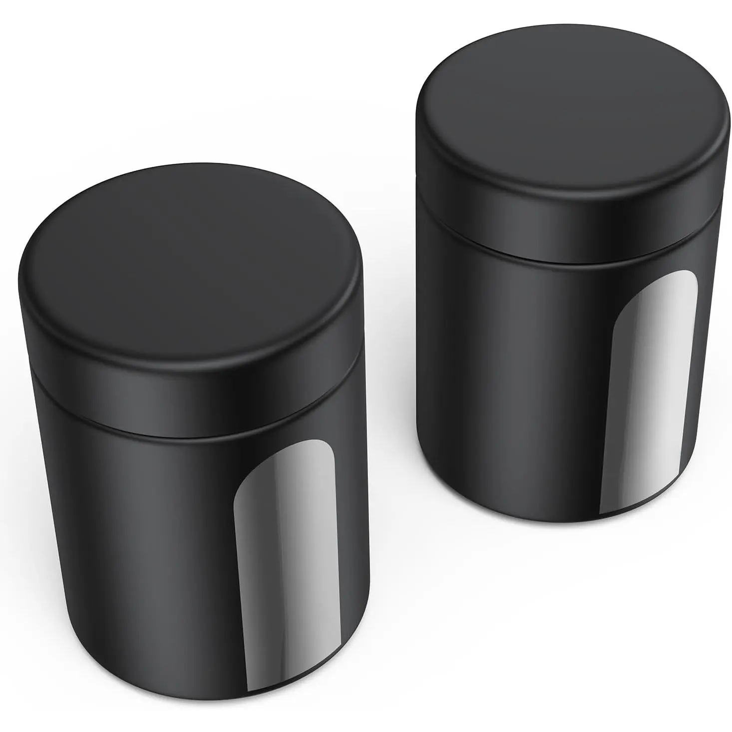 Glass Storage Jar (4 oz), 2 Pack   Grade Visual Container with  Resistant Cap, Small  Bottle Multipurpose Container for Coffee Beans Nuts Teas Spices(120ml)