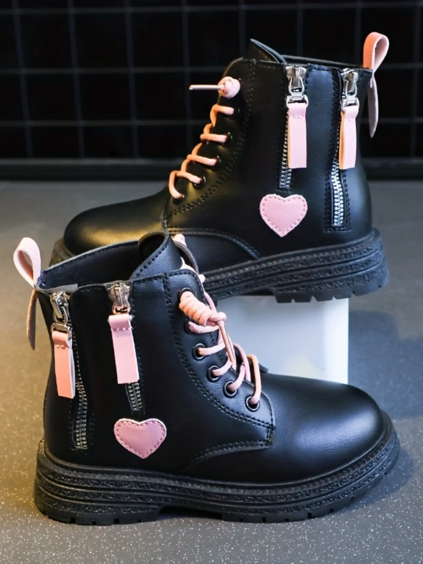 Fashionable Cute Kids Boots, Comfortable Side Zipper Boots for Girls, Casual Trendy Boots for Daily Wear, Perfect for Students