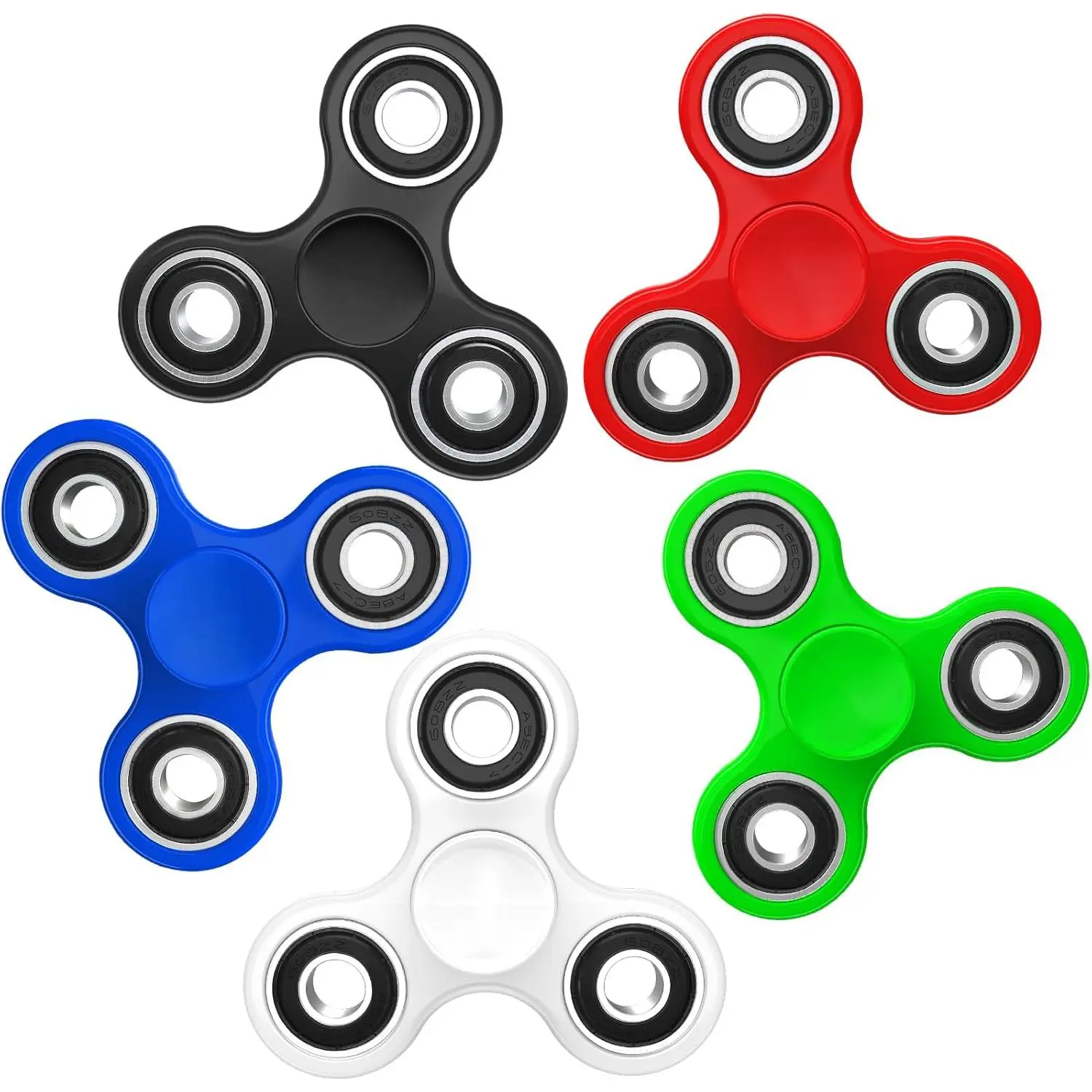 Fidget Spinners 5 Pack - Fidget Toys Sensory Stress Relief Toys for Adults & Kids, Anxiety Reducing Fidget Spinners, Goodie Bag Stuffers for Students, Stress Relief Toys for Calming Downfidget toys