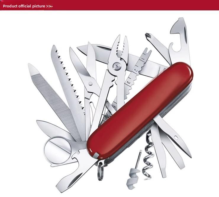 Vevor Multifunctional Folding Knife 17 in 1 Portable Outdoor Utility Knife Sharp Mini Pocket Knife for Camping Survival EDC Tools Set