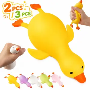 Two PCS Random Stretchy Duck Squeeze Toys,Squishy Stress Relief Toys for Adults and Teens,Squishy Fidget Toys, Party Favors ,Birthday Gifts,Christmas,Easter Egg,Classroom Prizes