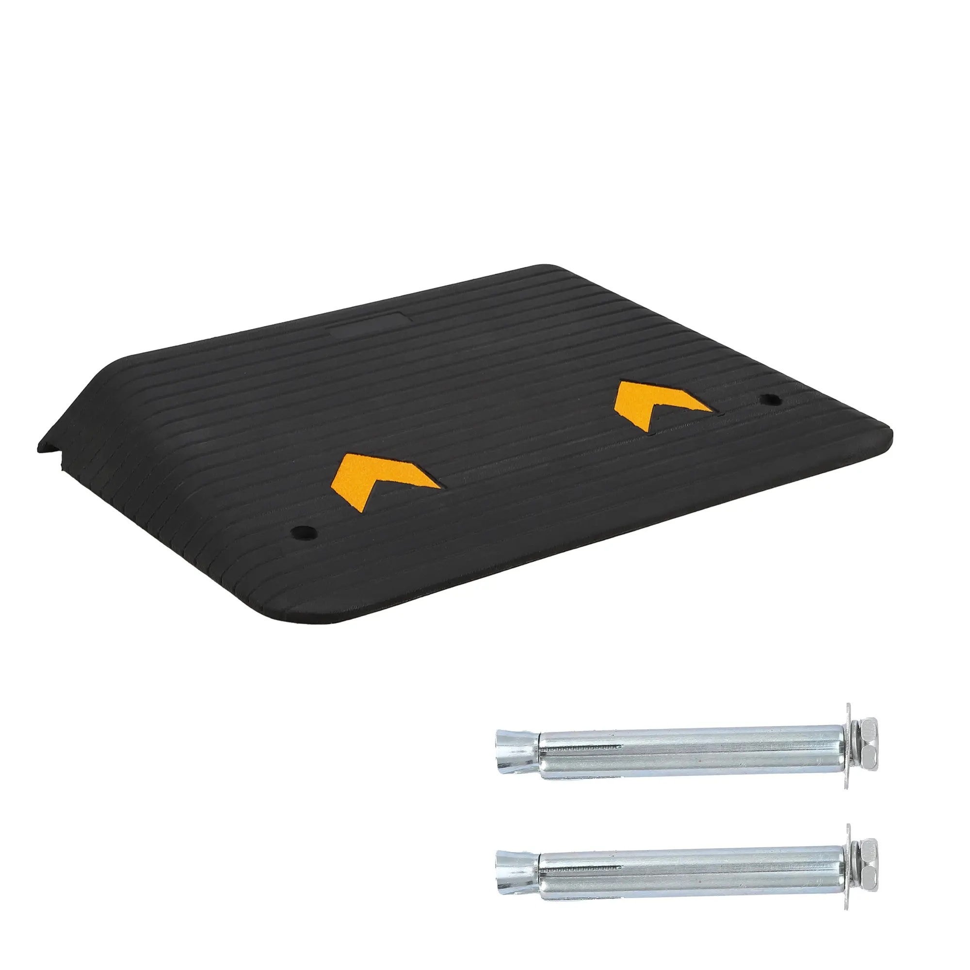 3.5" Rise Wheelchair Ramp with Non-Slip Surface, Portable Driveway Ramps for Steps, Driveway, 33000 Lbs Capacity Heavy Duty Rubber Curb Threshold Ramp for Scooters, Weatherproof for Doorways Steps & Garages