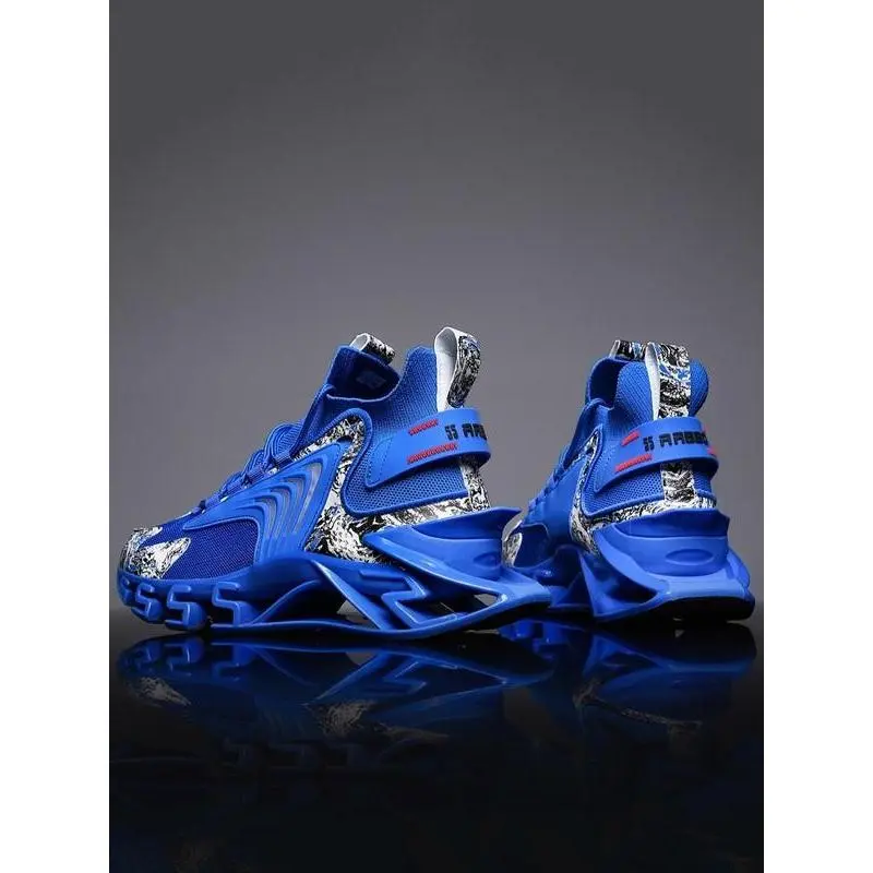 Men's Fashionable Lace Up Front Mesh Trainer Shoes,  Workout Sneakers, Casual Sports Shoes, Breathable Comfortable Sports Running Shoes, Male All-match Round Toe Designer Athletic Shoes for Daily Wear