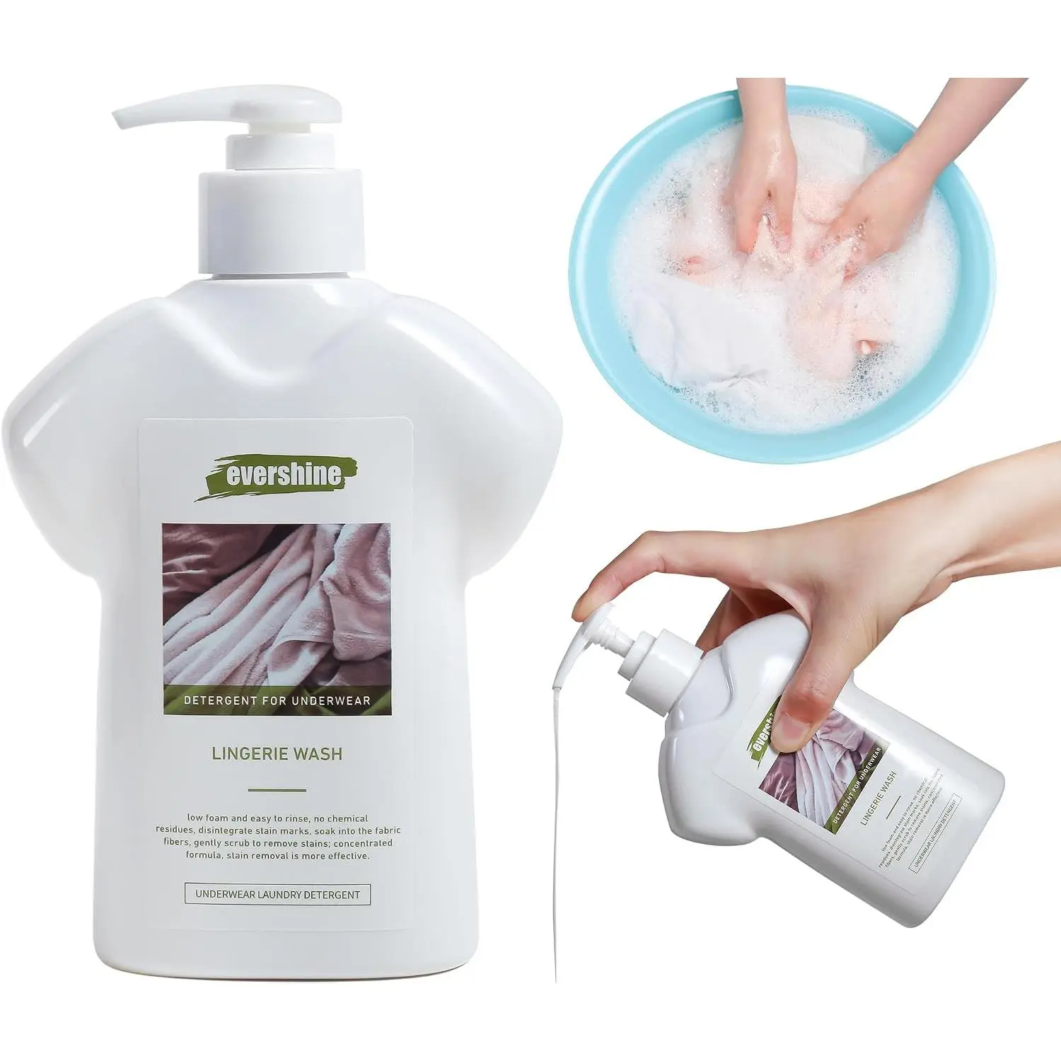 Lingerie Detergent - Double Concentrated, Lady Scented, Delicate Underwear Cleaning Liquid - 10.14 Fl Oz (1,Jasmine) cozy home utility