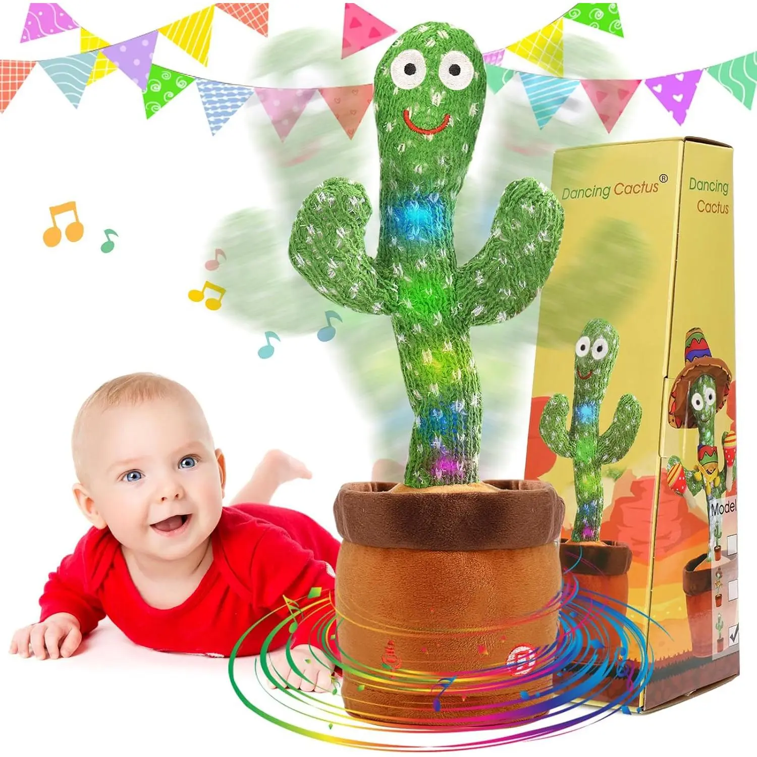 Talking Cactus Toy for Baby Boys Girls Gifts,Dancing Cactus Singing Mimicking Recording Repeating What You Say Baby Toys| Mimicking Repeating What You Say, Dancing Plush Cactus Gift for Boys Girls