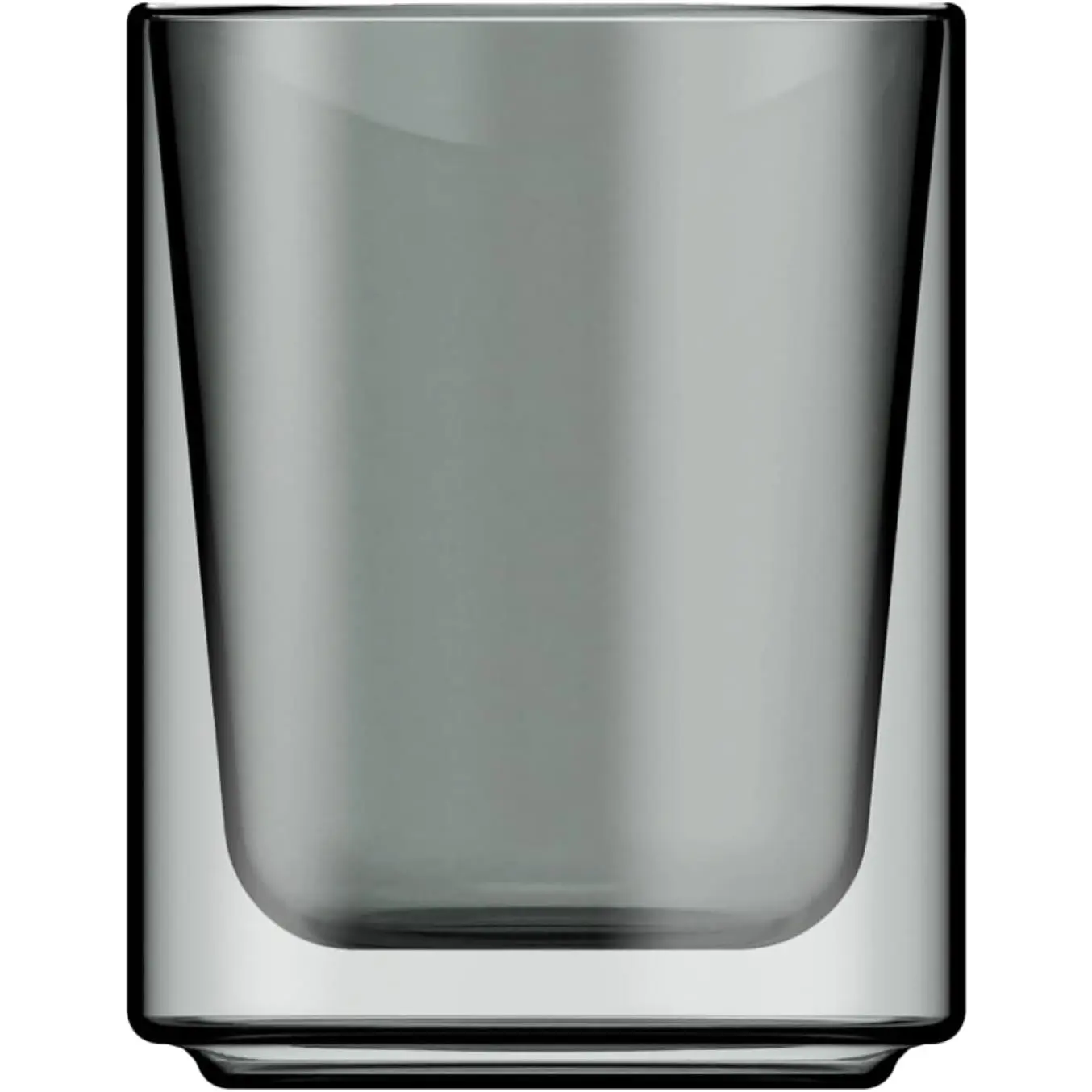 Fog Mezzo 8 oz Double-Walled Coffee Glass – Borosilicate Thermal Insulated Stackable Cappuccino & Latte Cup, Heat-Resistant Clear Glassware