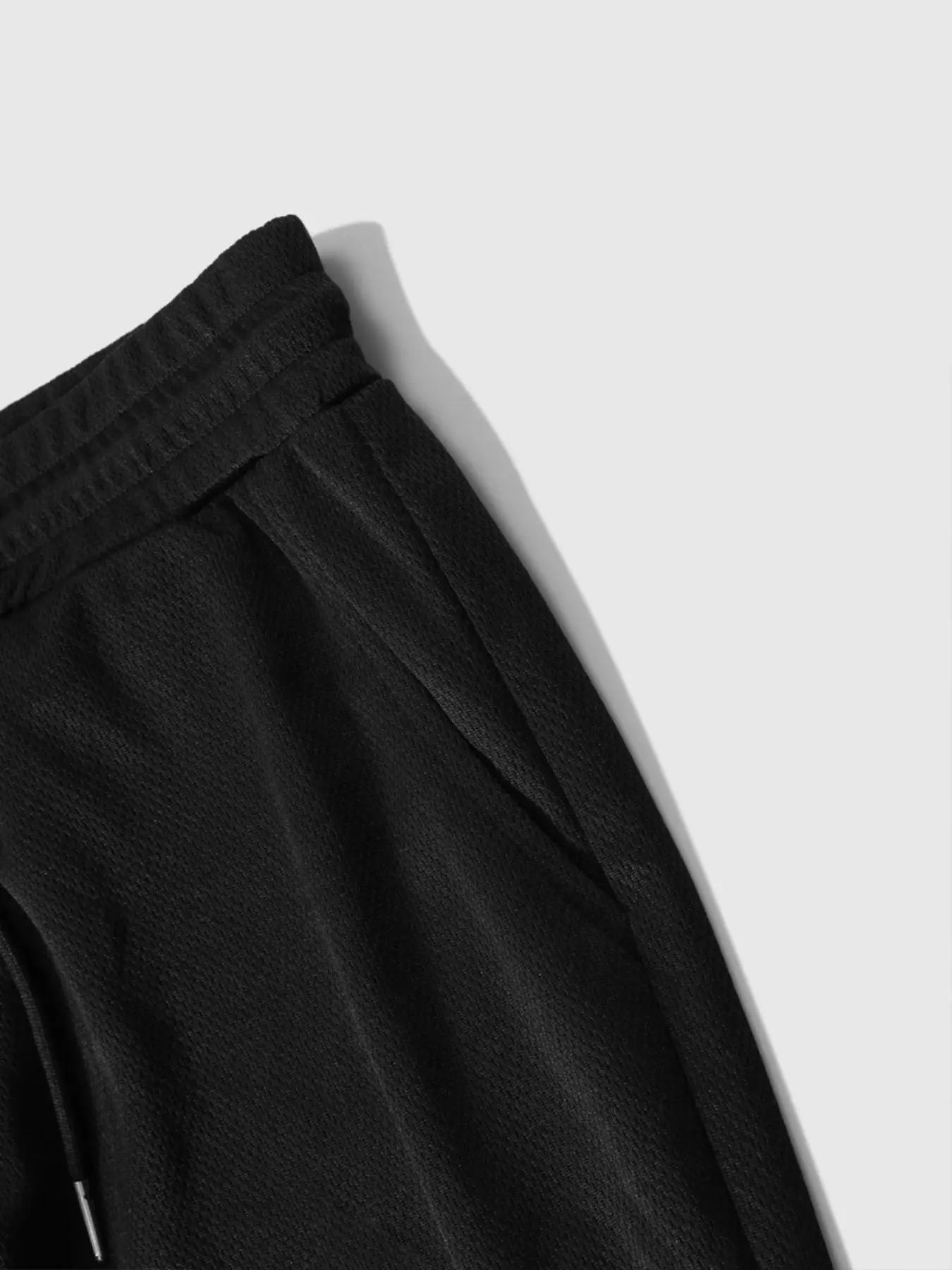 Men's Hooded Long Sleeve T-Shirt + Faux Two-Piece Pants Set, Casual Fall & Winter, Moderate Fabric, Fitted Style