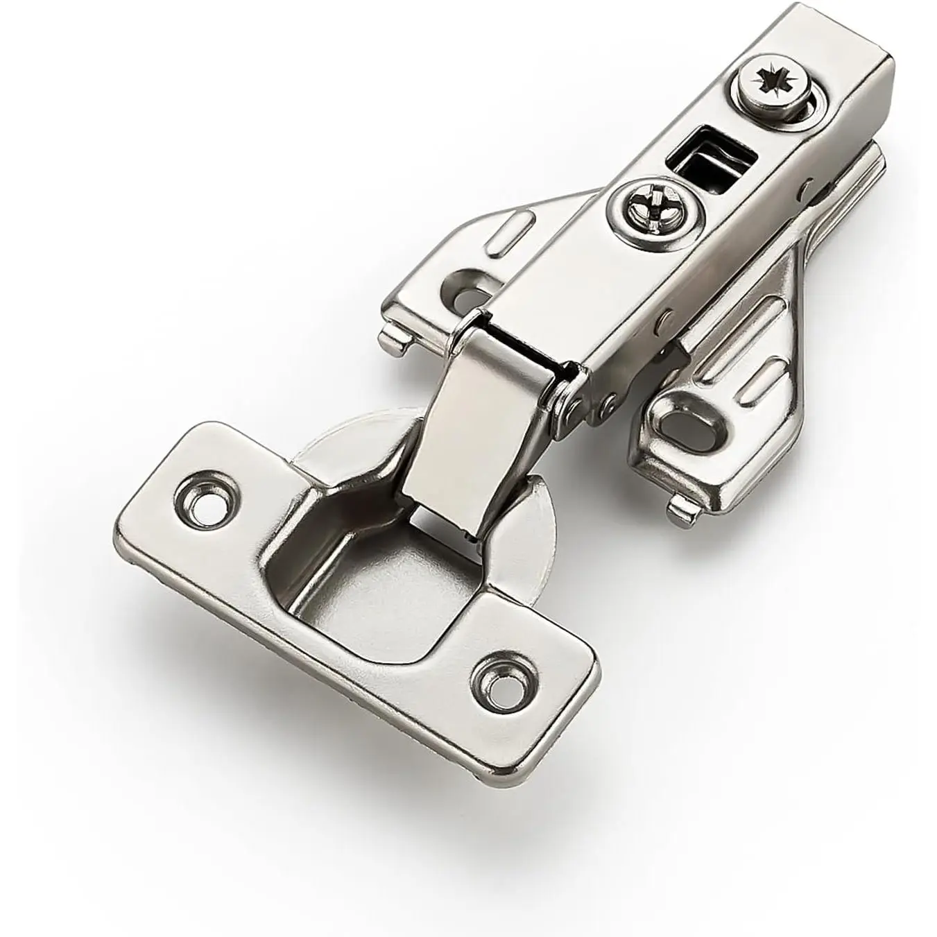 Full Overlay 4 Packs (2 Pairs) Concealed Kitchen Cabinet Hinges 105  Soft Close Adjustable Cabinet Door Hinges for  Frame Cabinet